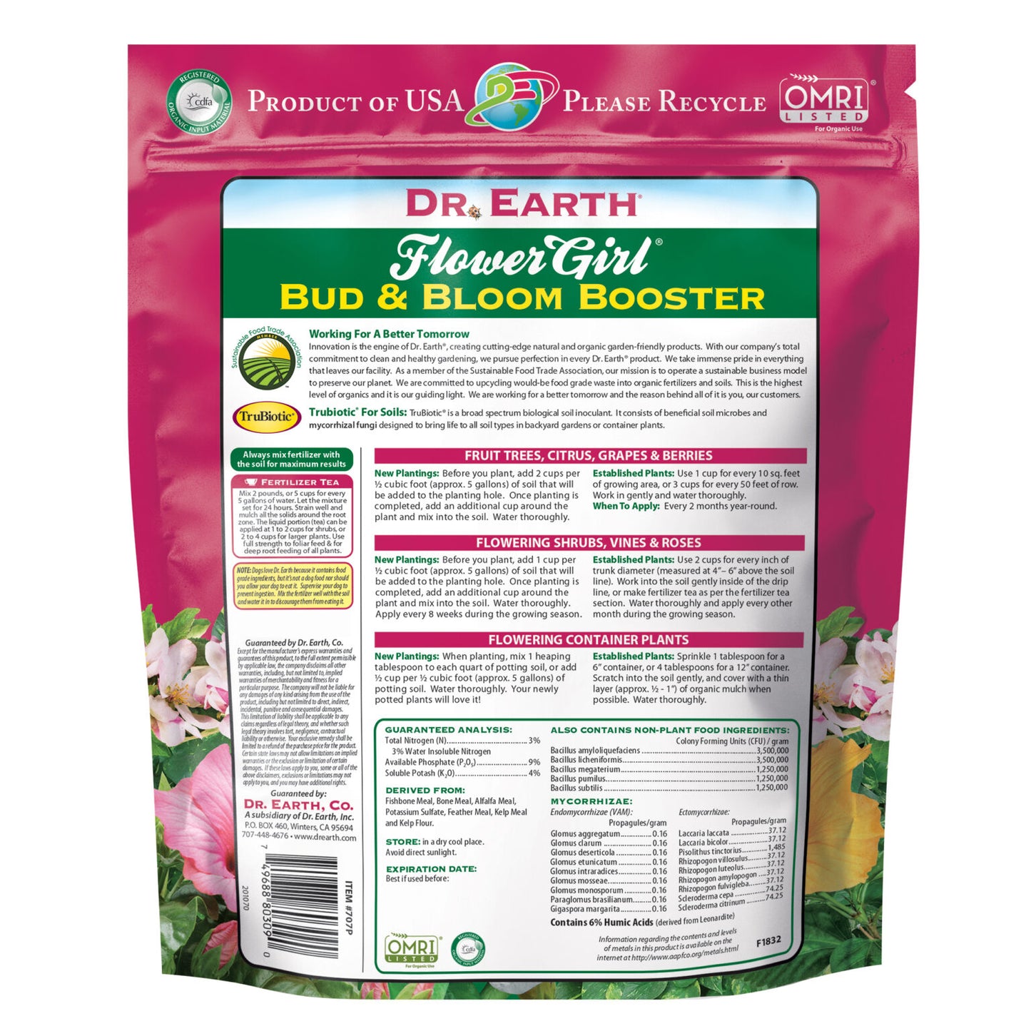 Dr. Earth® Flower Girl® Organic Bud & Bloom Booster 3-9-4 - 1 lb Bag