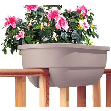 24" On-Rail Deck & Fence Planters (Set of 2)