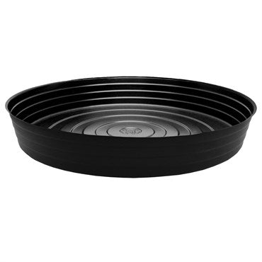 Curtis Wagner Plastics Black Vinyl Deep Plant Saucer