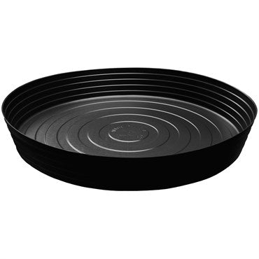 Curtis Wagner Plastics Black Vinyl Deep Plant Saucer