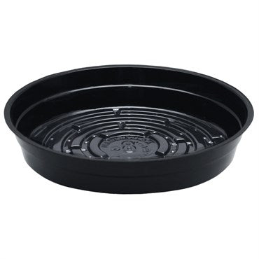 Curtis Wagner Plastics Black Vinyl Deep Plant Saucer