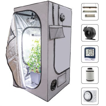 Hort2O™ Grow Tent Kit: 100W- 3ft x 3ft x 5ft 11in