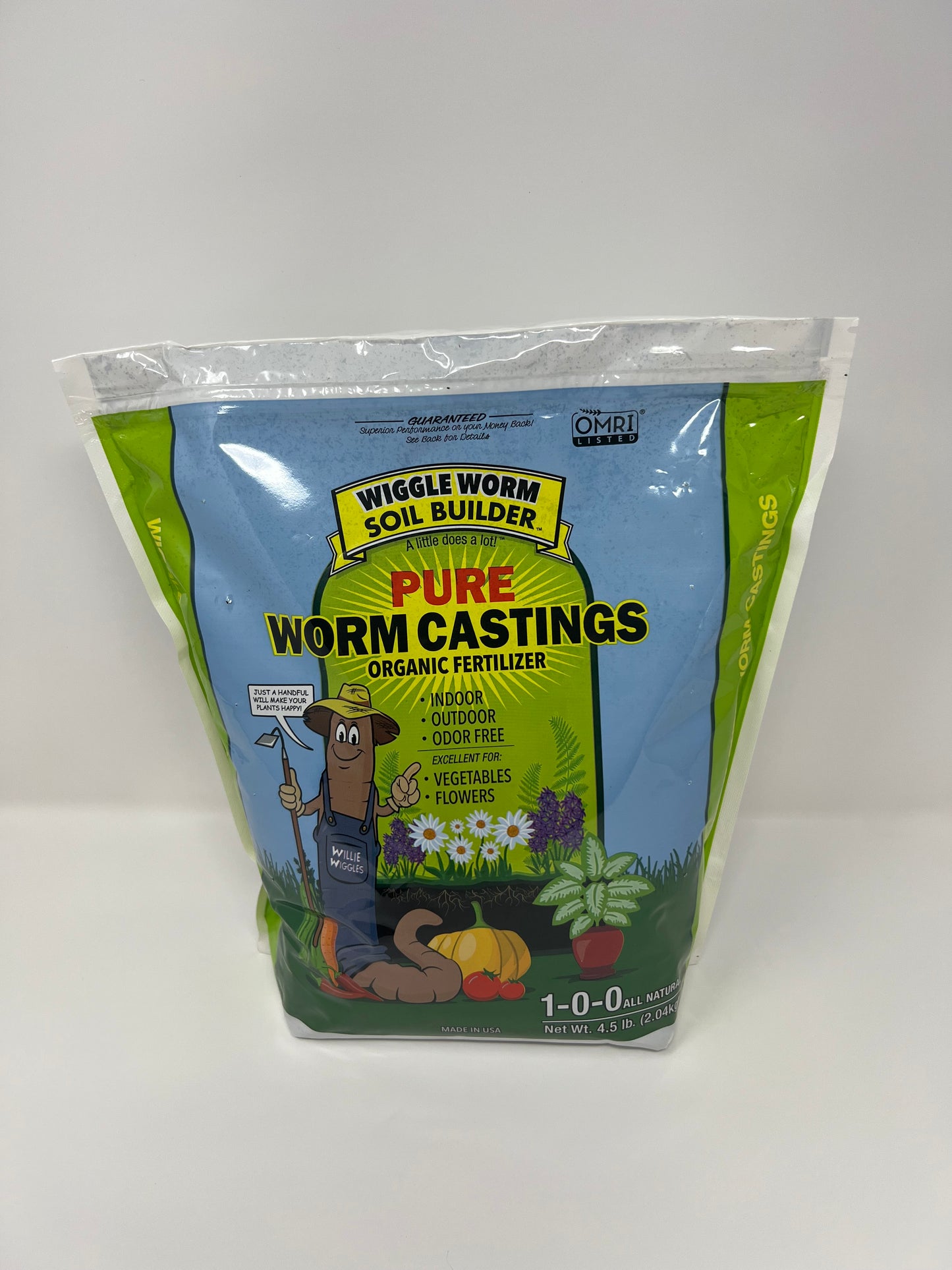 Wiggle Worm Soil Builder™ Pure Worm Castings Organic Fertilizer 4.5 lb bag