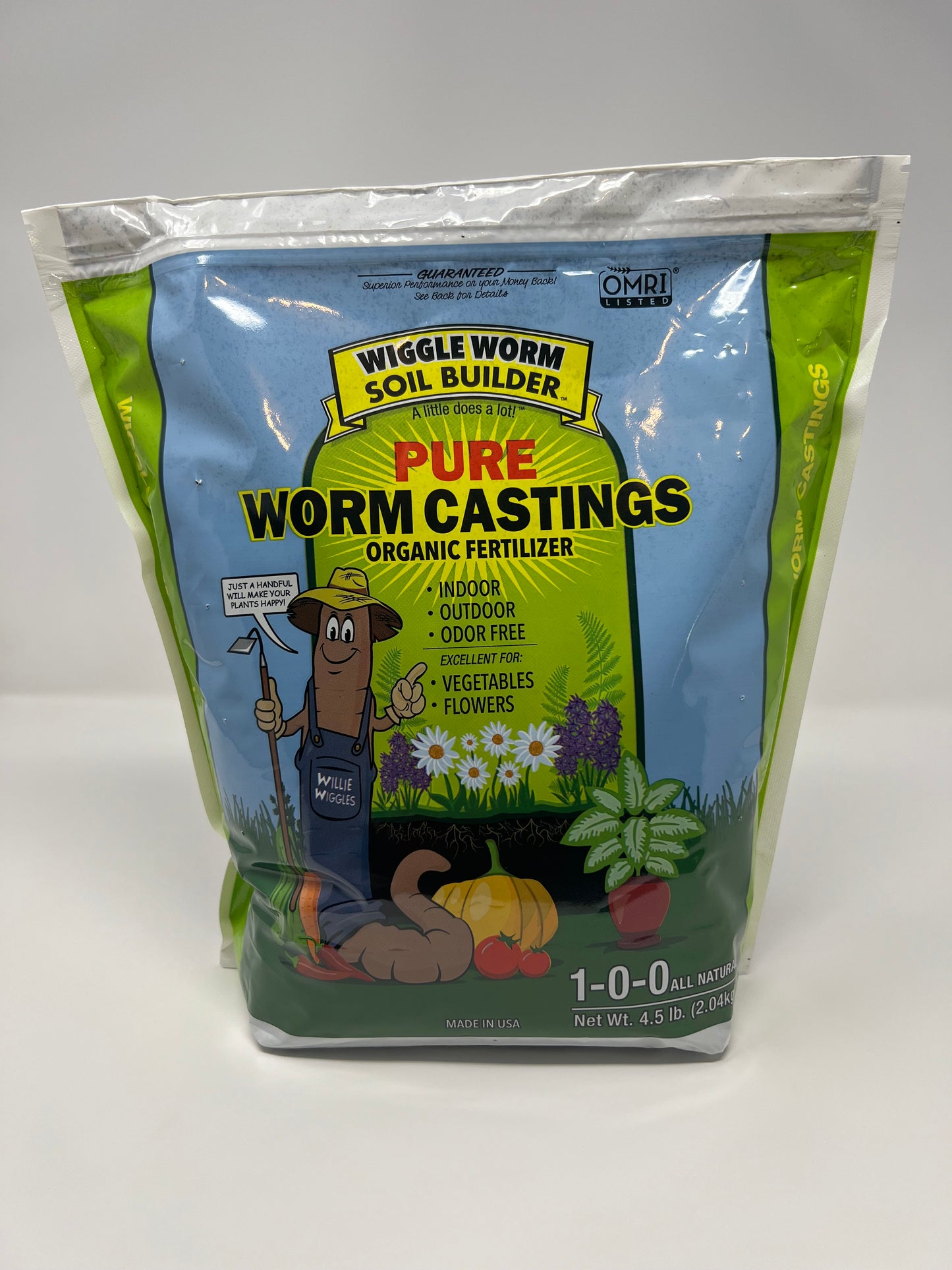 Wiggle Worm Soil Builder™ Pure Worm Castings Organic Fertilizer 4.5 lb bag