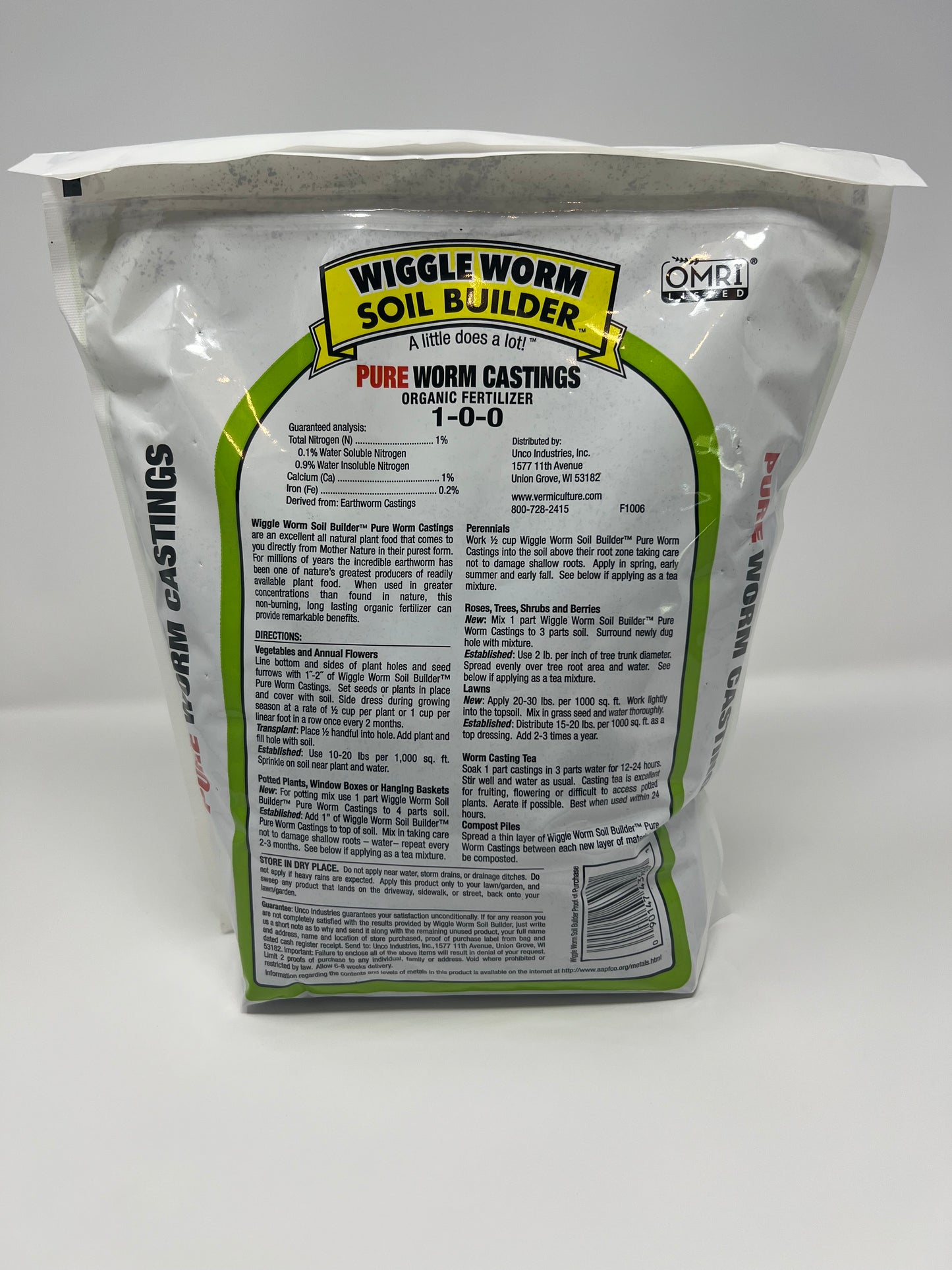 Wiggle Worm Soil Builder™ Pure Worm Castings Organic Fertilizer 4.5 lb bag