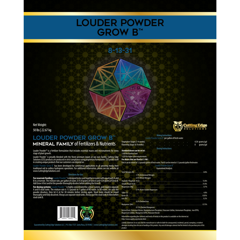 Cutting Edge Solutions® Louder Powder™ Grow B 8-13-31