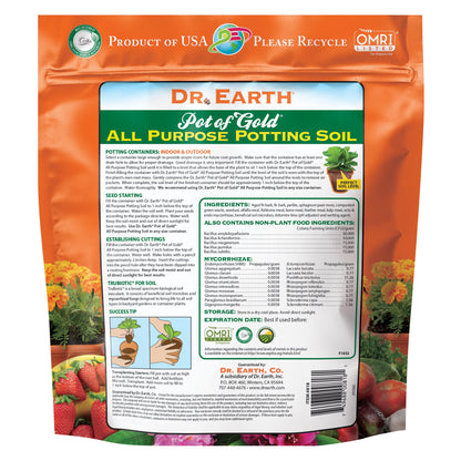 Dr. Earth® Pot of Gold® Organic All-Purpose Potting Soil - 4qt bag