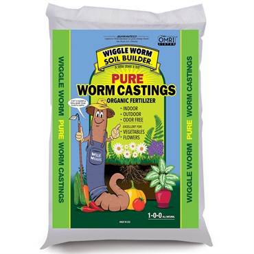 Wiggle Worm Soil Builder™ Pure Worm Castings Organic Fertilizer - 15lb Bag