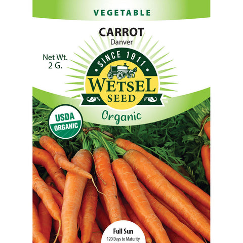 Organic Carrot Seeds - Danver