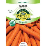 Organic Carrot Seeds - Little Finger